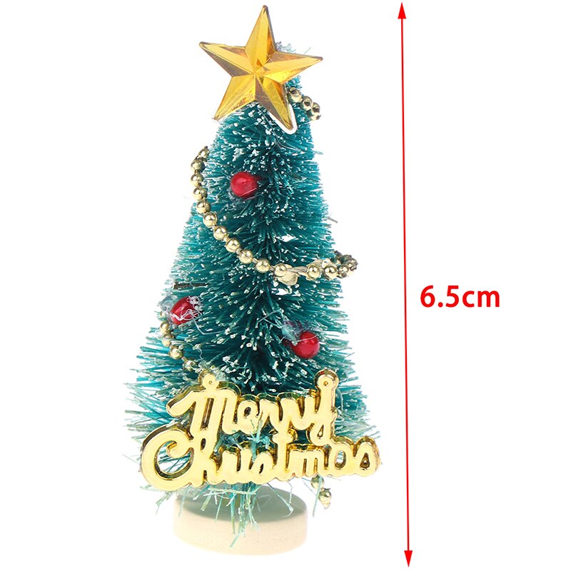 1: 12 dockhus miniatyr julgran "god jul" bokstäver trä trä stativ dekoration