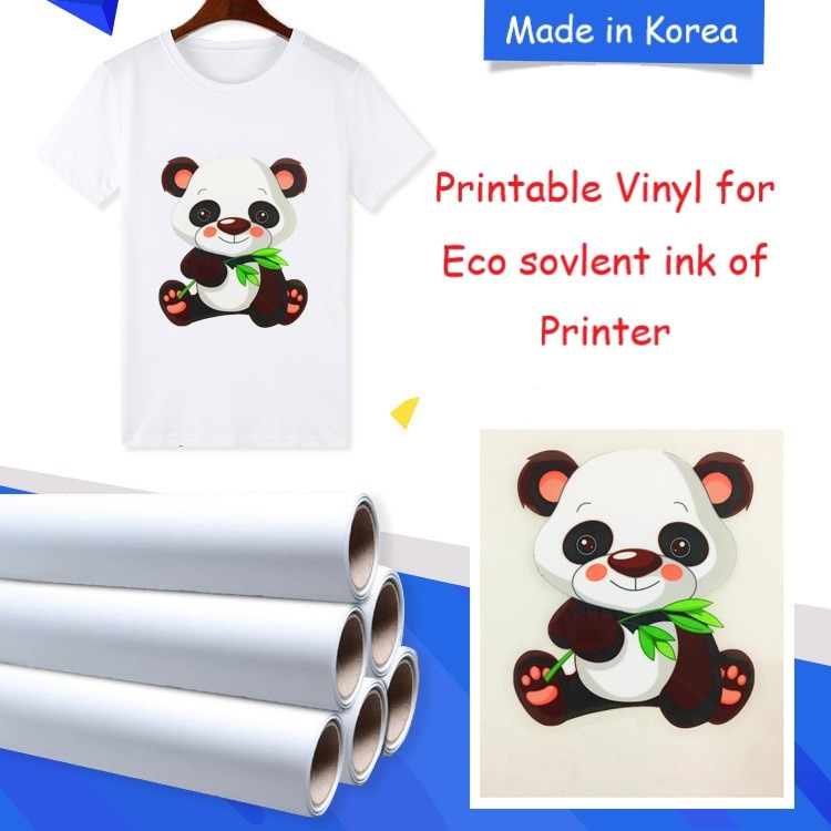 50 cmx 100 cm høj printbar vinyl digital printbar pu til øko-opløsningsmiddelblæk i printerens t-shirt trykpresse