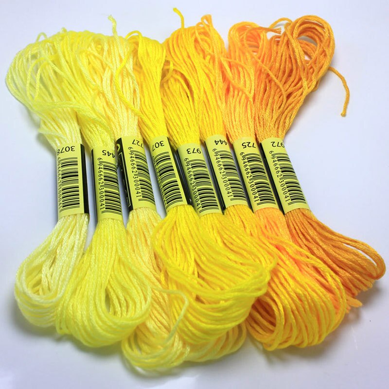200/100/50 Similar DMC Cross Stitch Cotton Embroidery Thread Floss Sewing Skeins Craft 447 colors available