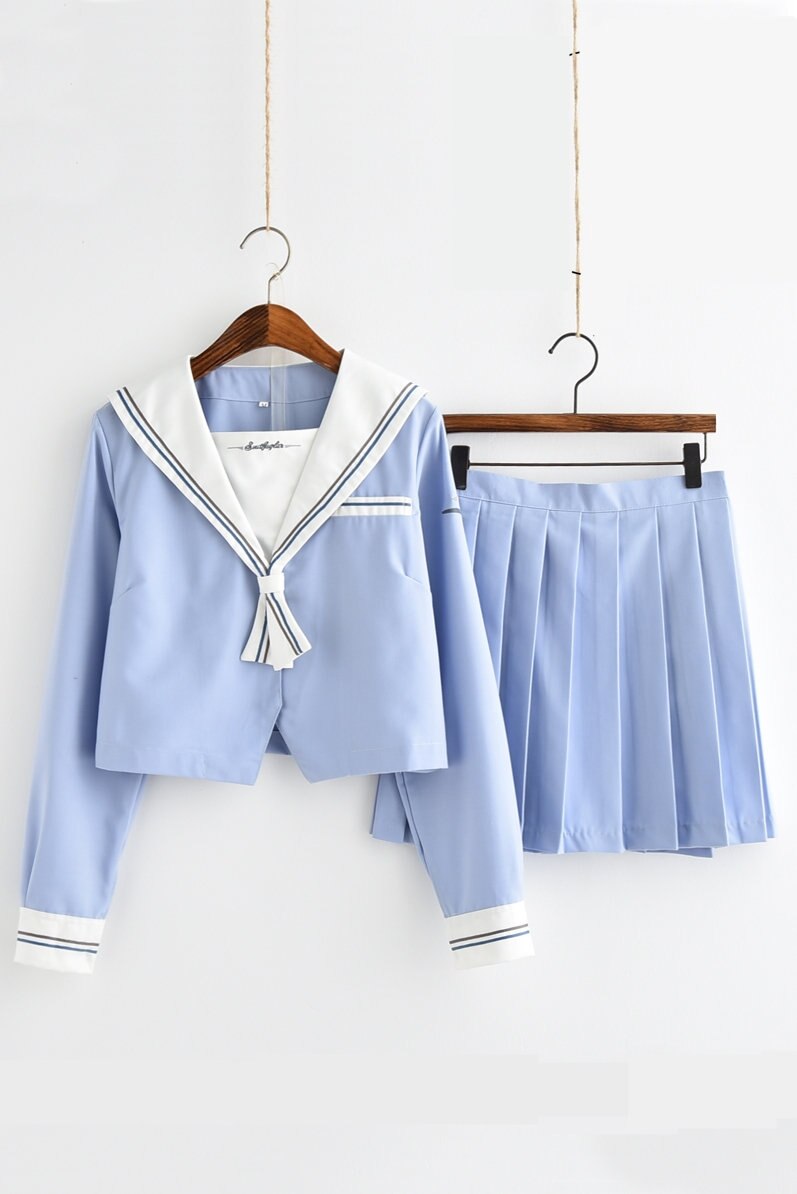 Uniformes japonais d&#39;automne , Costume de marin de la marine pour femmes, uniforme scolaire Kansai à manches longues pour filles