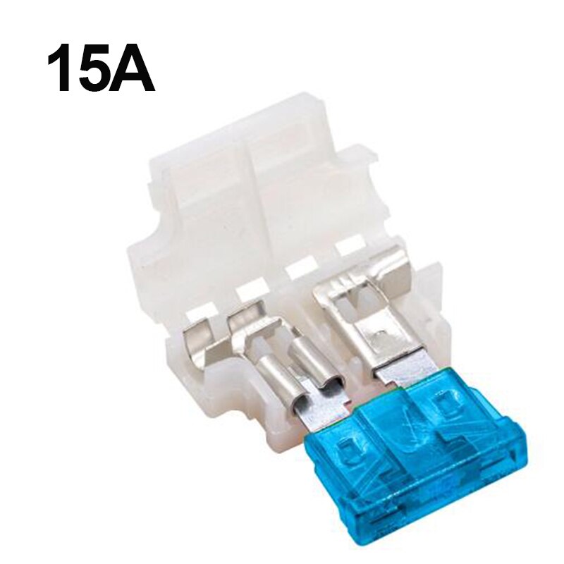 10Sets Auto Standaard Midden Zekeringhouder + Auto Boot Truck Atc/Ato Blade Fuse 3A 5A 10A 15A 20A 25A 30A 35A 40A: 15A