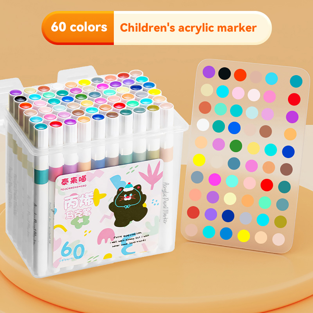 24/36/48/60/80 Farben Acryl Marker Waschbar Kunst Farbe Graffiti Farbe Stift für Kinder Keramik Glas Holz Leinwand Karte Diy Liefert: Burgunderrot