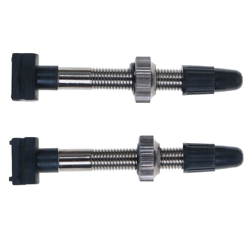 1pc Bicycle Tubeless Tire Presta Valve 60mm Alloy Stem Brass Core For Mountain Road Bikes W/ Cap & Tool