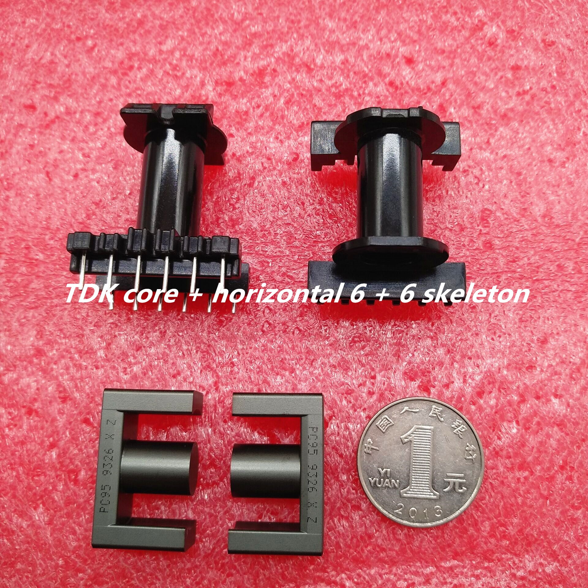 Original TDK EER28L EC2834 Imported Ferrite Core PC95 Material with Vertical Horizontal Skeleton: Red