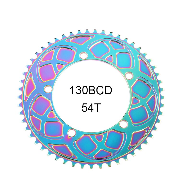Fietskettingblad, 104BCD Kettingwiel Kettingblad Kleurrijk plaatwerk Kleur Mountainbike Positieve en negatieve tandschijf (32T, 34T, 36T, 38T)(34T) Fietsen