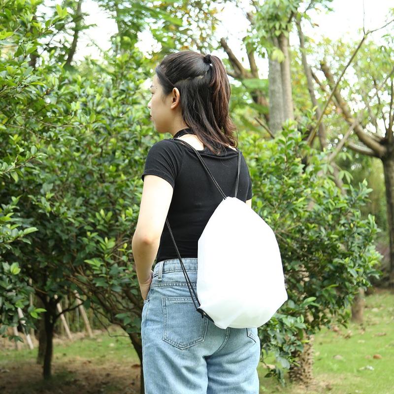 1PC Waterproof Outdoor Beach Swimming Sports Drawstring Backpack Organizer Gym Storage Bag For Shoes Towel Clothes 42*34CM