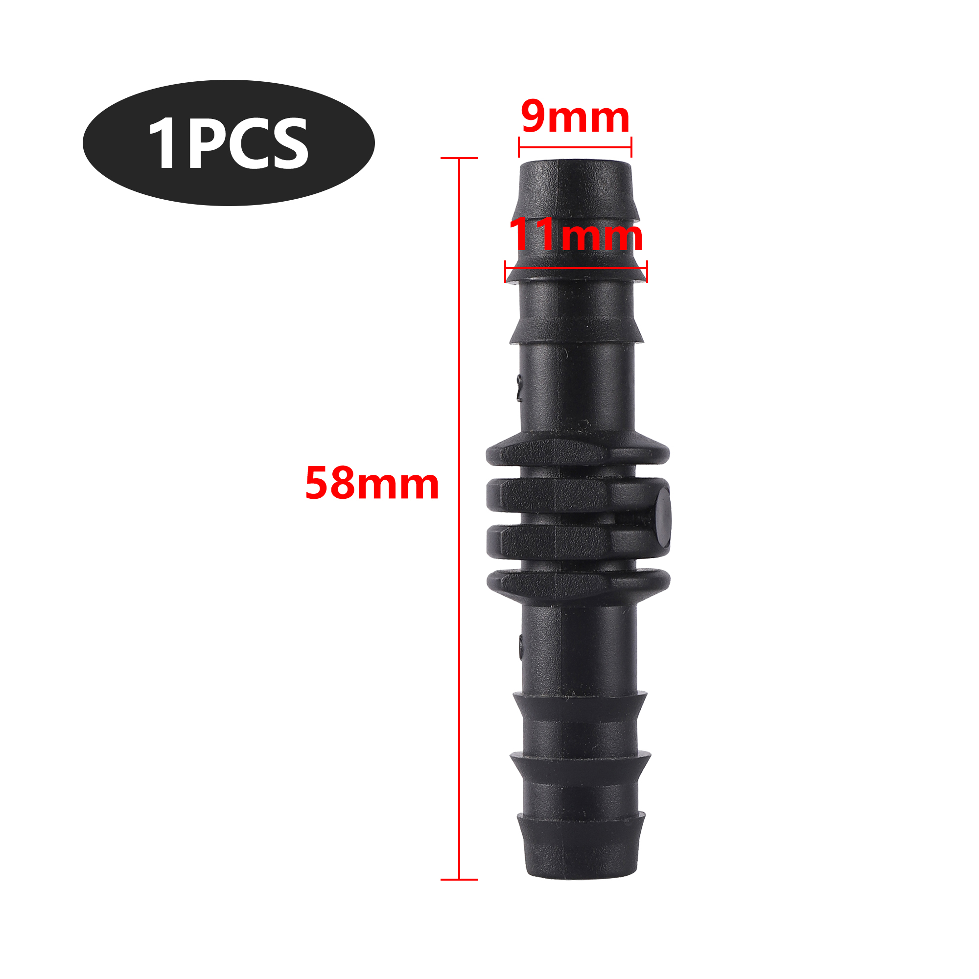 5 stks DN12 Druppelirrigatie Accessoires Elleboog Rechte Connector Prikkeldraad Connector Irrigatie Waterslang Connector: Goud