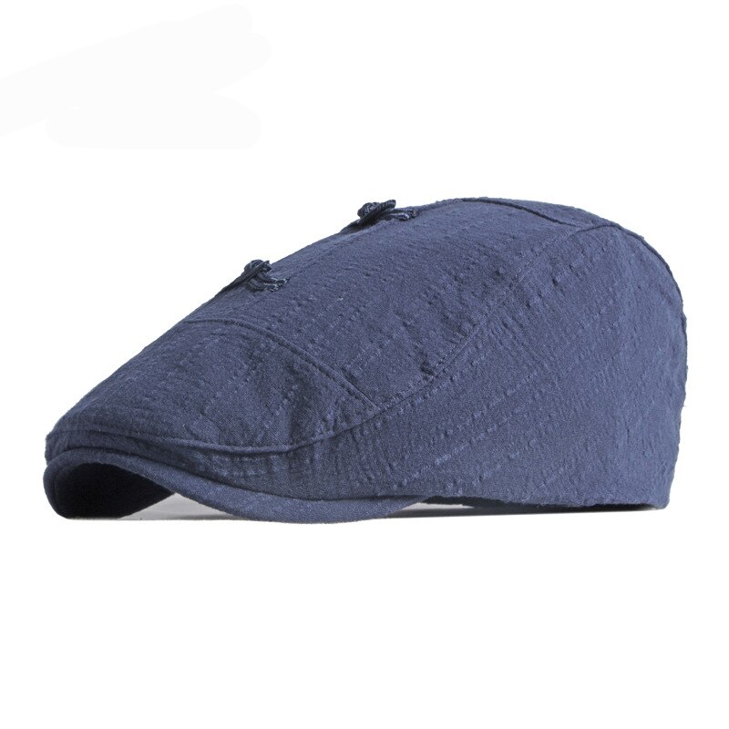 Béret à visière plate pour femmes, casquette de printemps et d&#39;été à la , chapeau d&#39;artiste à visière, casquette de journal de Style National,: Nevy Blue
