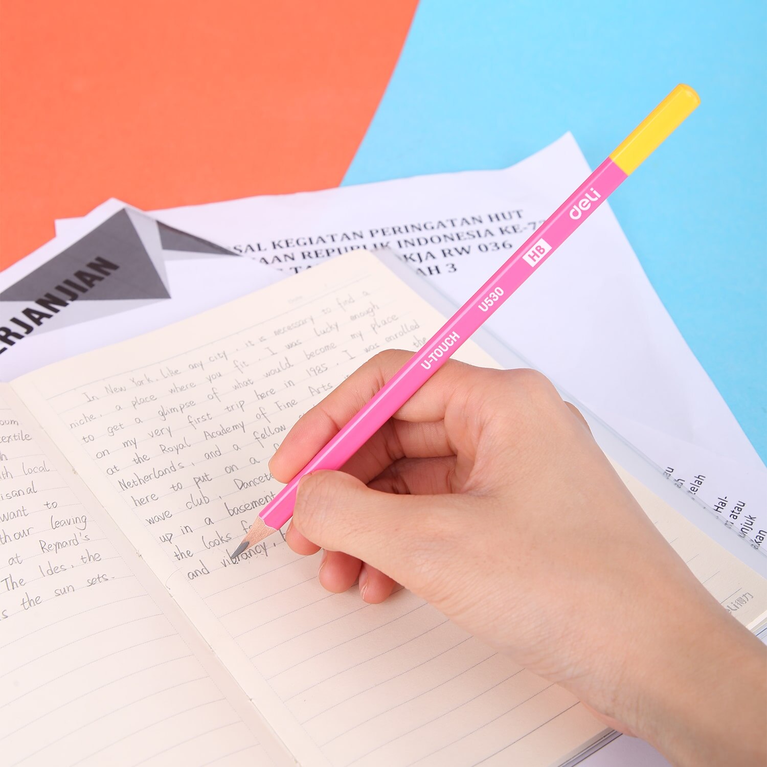 Deli Graphite Pencils for School 1 Box(12PCS) HB/2B Cute Pencil Drawing Pencil Set Pencils for Kids EU53000 EU53100