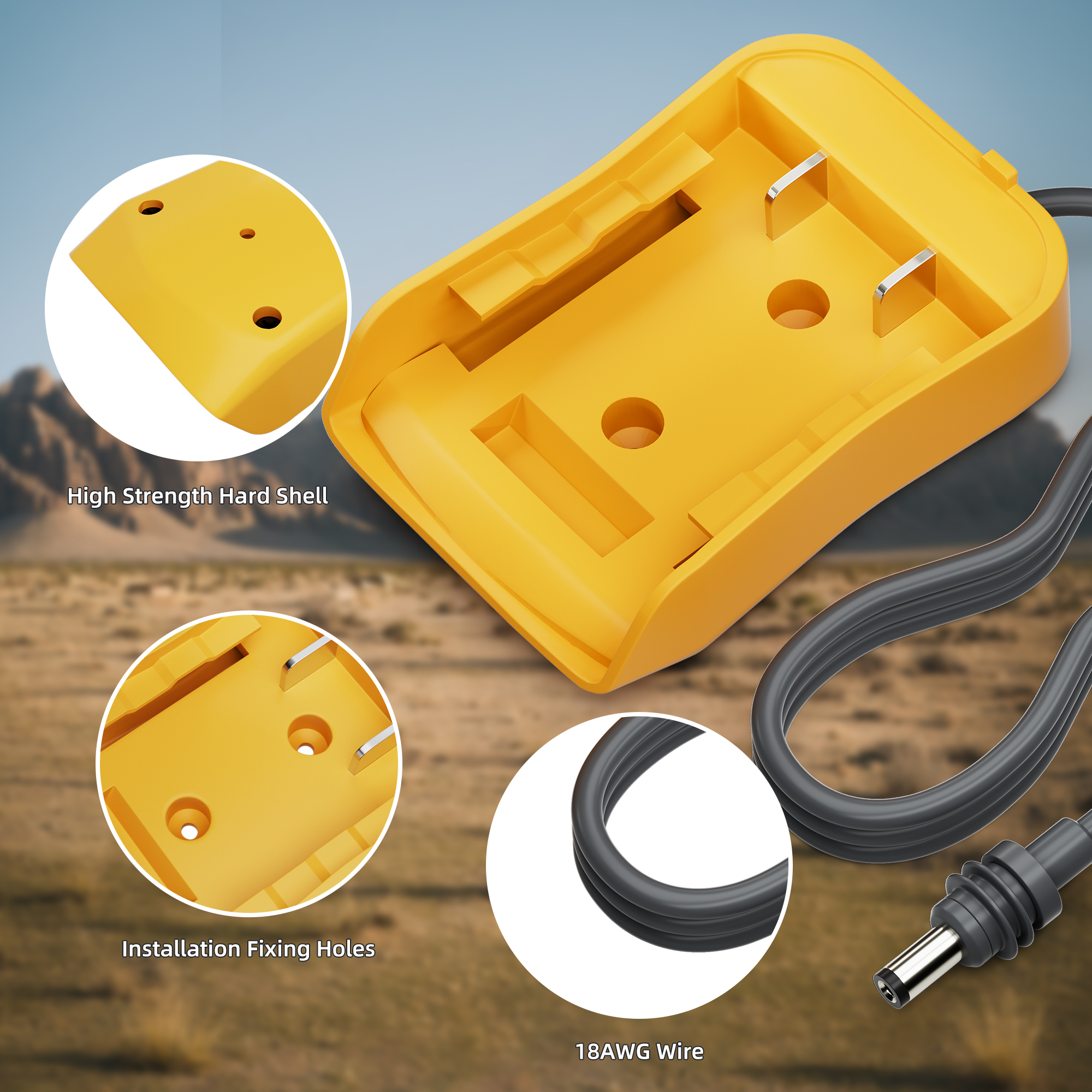 Mini Cable de alimentación Starlink para batería Dewalt, adaptador de cargador Starlink Mini Dewalt de 1M a alimentación CC, Cable de 18AWG, Plug and Play