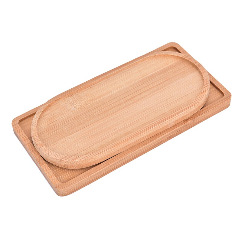 Decoratie knutselen bamboe ronde borden bureaublad bonsai potten potten trays basis bloempotten bamboe standaard