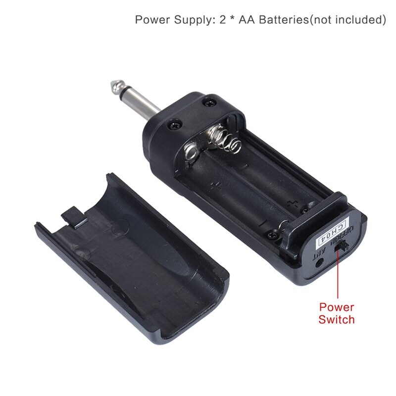 Portable Wireless Audio Transmitter Receiver System for Electric Guitar Bass Electric Violin Musical Instrument