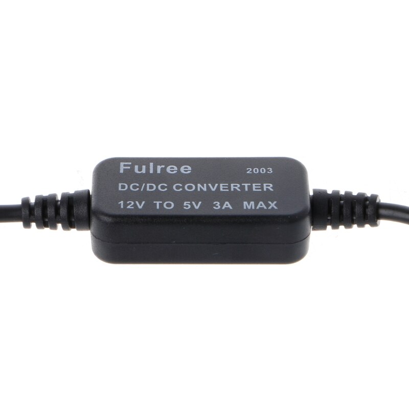 Autolader Mini Usb Output 12V Naar 5V 3A Voeding Converter Voor Pda Dvr Camcorder