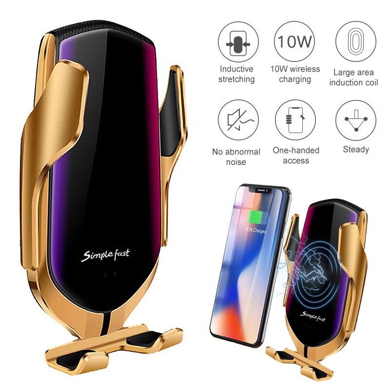 Auto Drahtlose Ladegerät Cargador Inalambrico Für Samsung Galaxis S10Plus 2 in1 10W Schnelle Ladegerät Ladowarka Chargeur Induktion Voiture