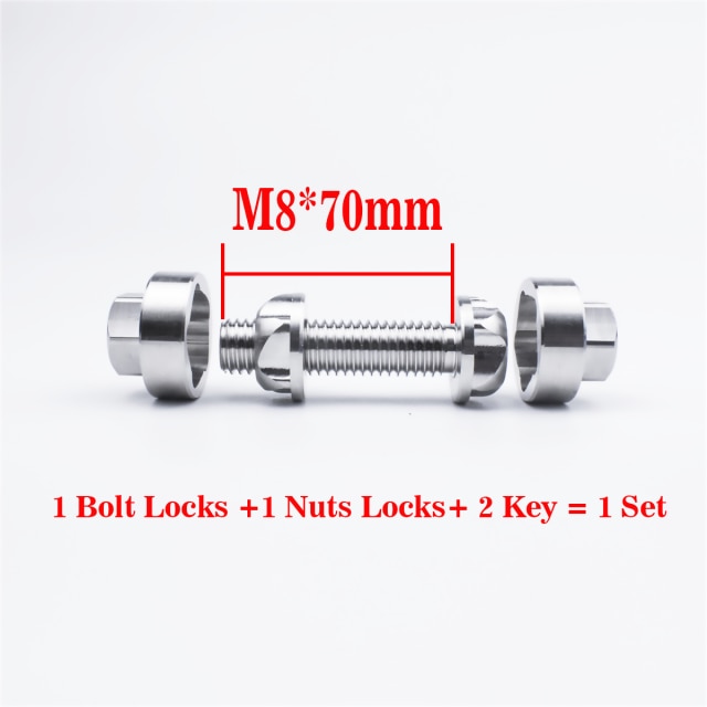 Bullone di sicurezza viti antifurto dadi bullone M6 M8 M10 vite bullone 304 acciaio inossidabile montagna bicicletta tendalino accessori auto luce portato: M8x70mm