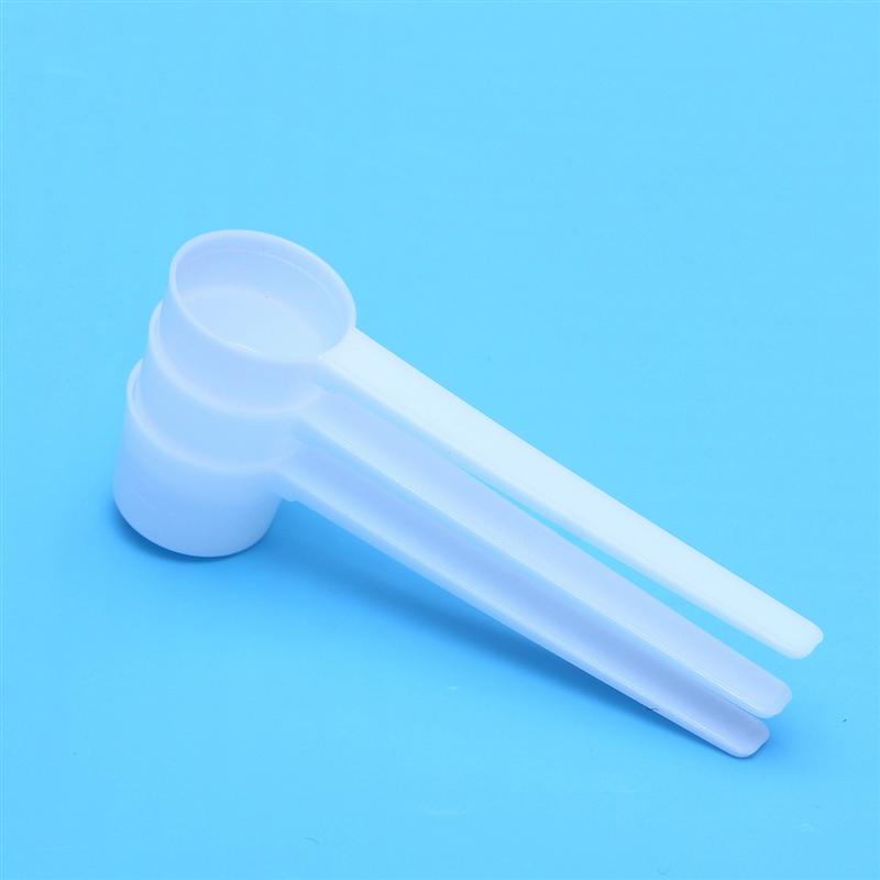 Cuillère doseuse à café en plastique 5g, 10 pièces, pour lait en poudre, assaisonnement liquide, rechargeables, réutilisables, cuillères compatibles (blanches)