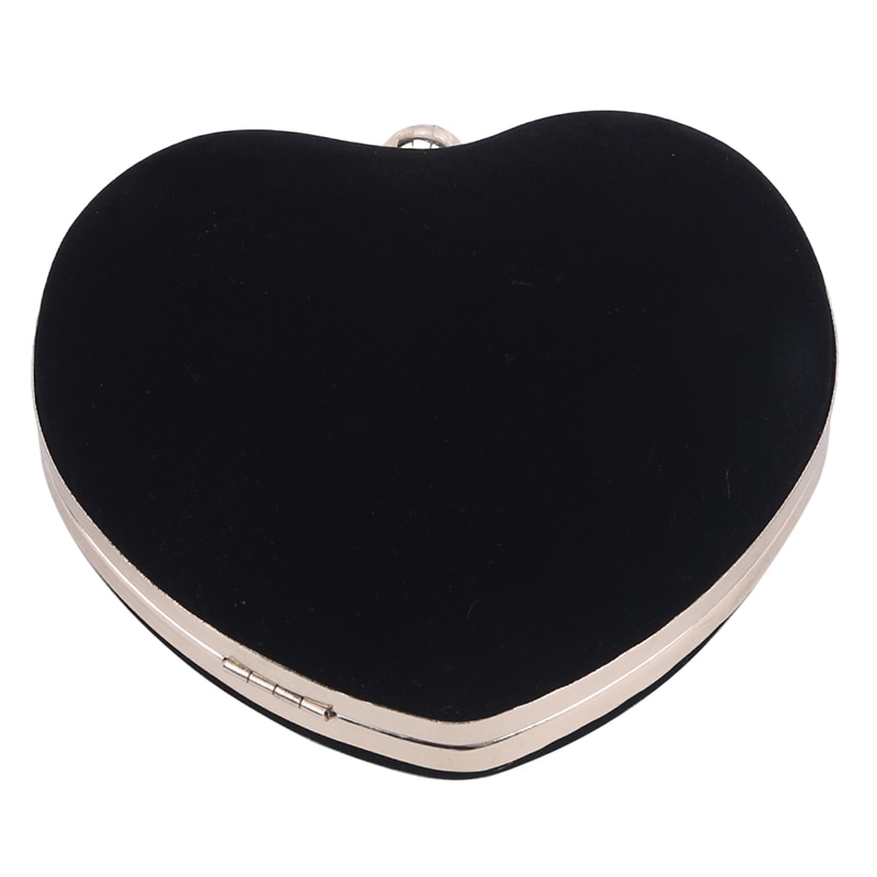 Hartvormige diamanten dames avondtassen ketting schoudertas clutches avondtassen voor feest bruiloft