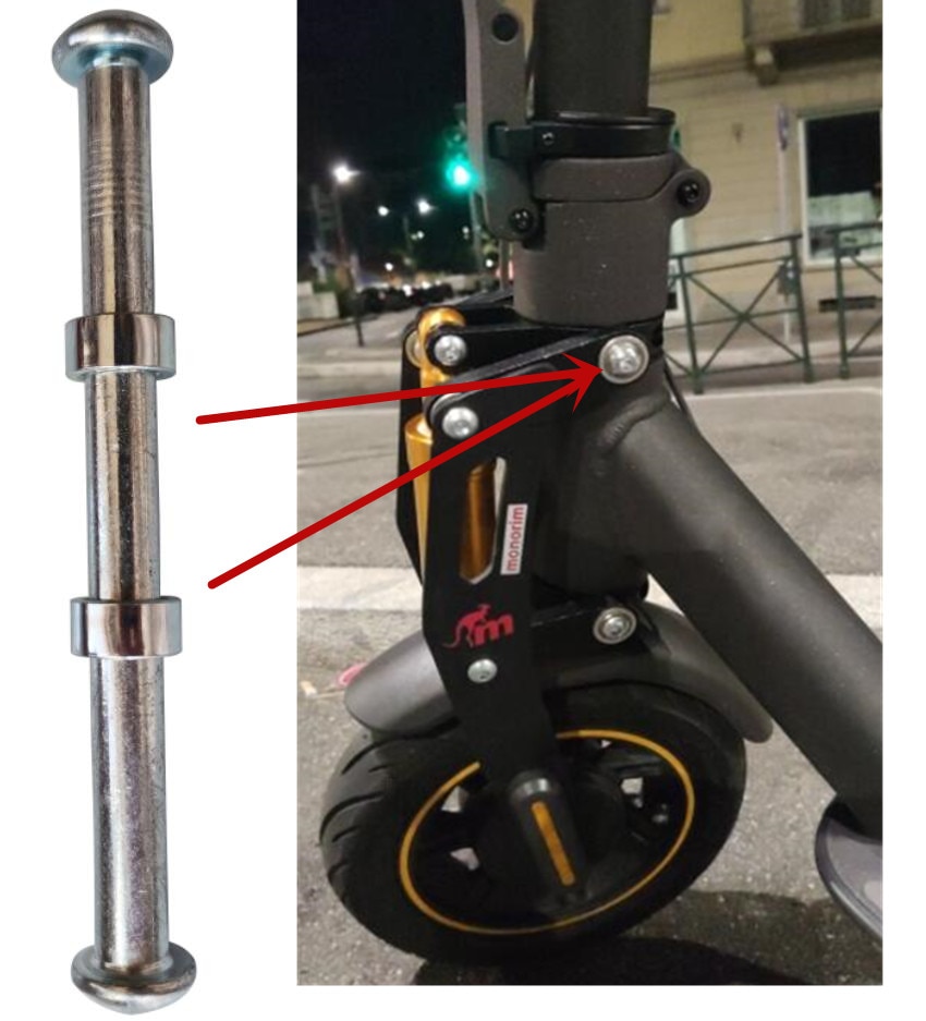 Monorim v2 Stoßdämpfer Bausatz Suspension Bausatz sperren schraube Dämpfung Für NINEBOT MAX G30 elektrische Rolle teile
