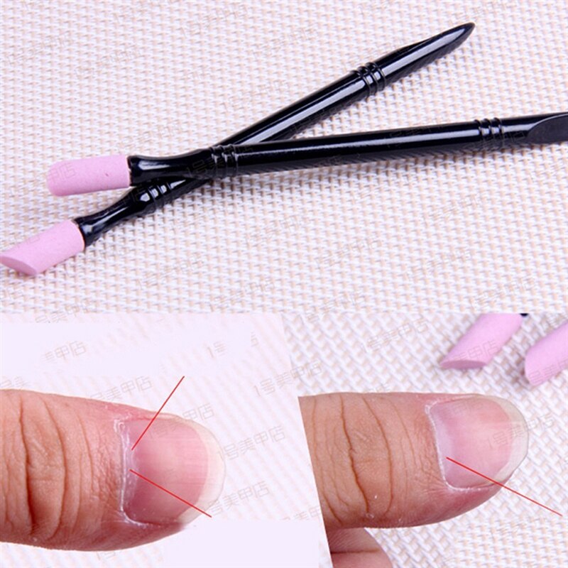 Stylo de polissage des ongles de exquis utile stylo de réparation de Peeling Simple pas facile à tomber outils de ponçage de stylo de polissage