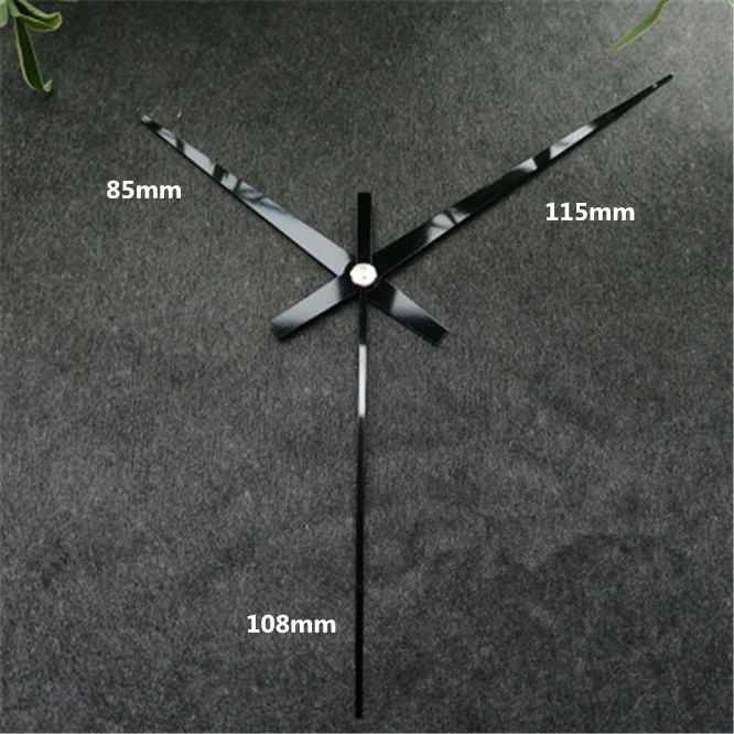 1 set Beech Wooden Clock hands DIY Wall Clock Watch Parts Repair Accessories Tools Metal Clock pointers Home Decor: Metal-E