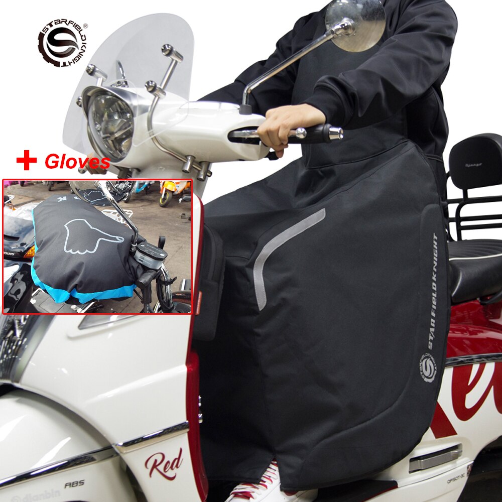 Scooter Motorfiets Been Cover Knie Deken Warmer Zachte Pluche Waterdichte Winter Quilt Voor Motorfiets Been Cover Met Handvat Mouwen