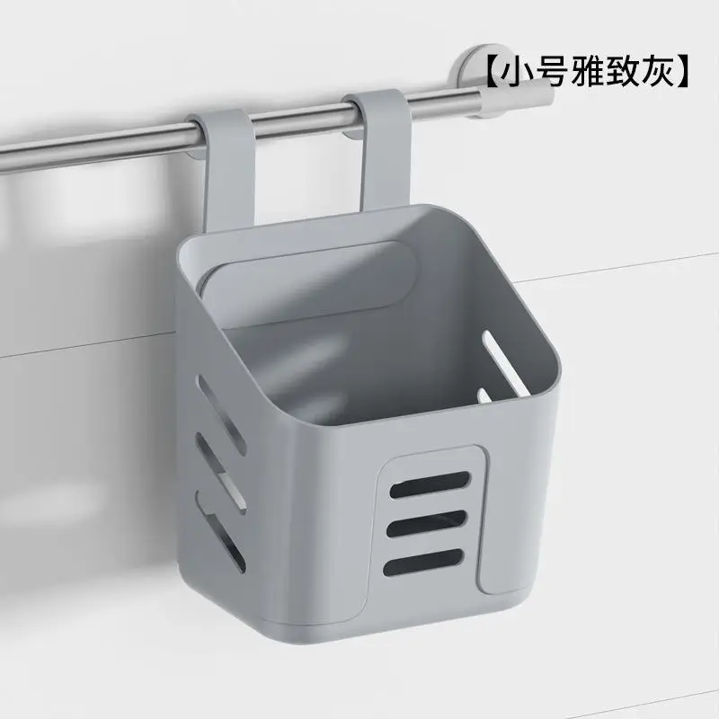 Kitchen Hanging Storage Basket Household Hanging Basket Bathroom Shelf Hangable Toilet Wall Hanging Plastic Kitchen Organizer: green