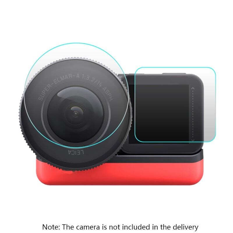1 Juego de Protector de pantalla de película de cristal templado para Insta360 ONE R Kit 72XB
