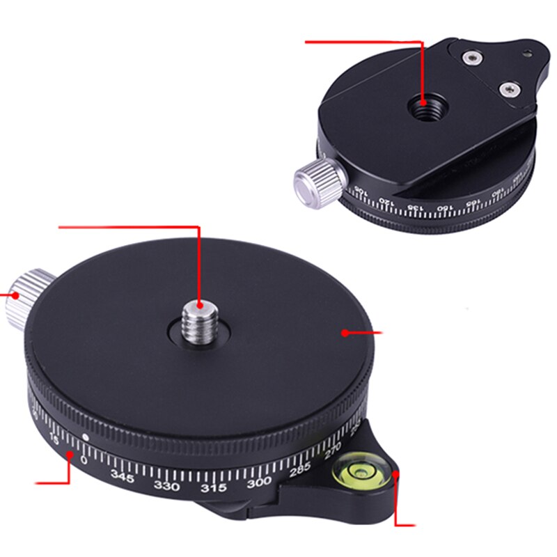 --TPC-60 Tripod Head ACRA SWISS Panoramic Tripod Head Video 360 Camera MiNi Tripod Head for Camera DSLR Alluminum