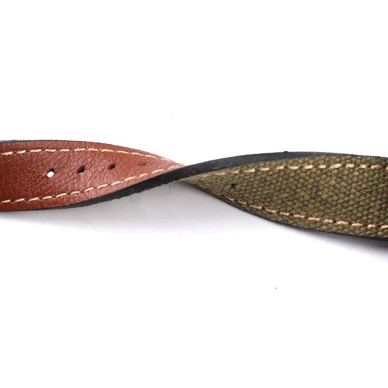 Canvas Ingericht Lederen Horlogeband 18 19 20 21 22 MM Zwart Groen Bruin Zachte Slanke heren Armband voor Antieke Stijl Horloges