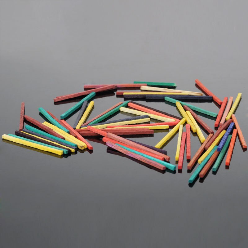DIY model material matchstick color 2*2*48MM 7 color toy teaching tool