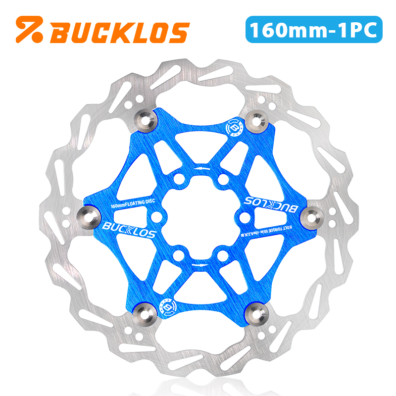 BUCKLOS Bike Floating Rotors 160mm 180mm 203mm Bicycle Hydraulic Disc Brake Rotor Road Mountain Bike Brake Disc Bicycle Brake: green