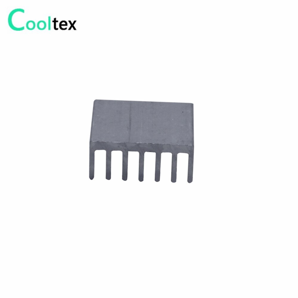 50 stk ekstruderet aluminium køleplade 14 x 14 x 6mm køleplade til chip vga ram led ic elektronisk radiator køler køling