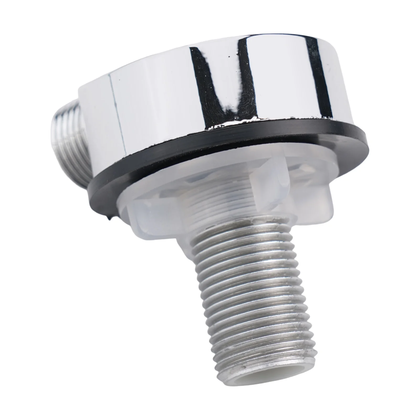 Muurbocht, messing ronde wandmontage doucheslangaansluiting accessoires  g1/2 inch wateruitlaat voor douche - zilver
