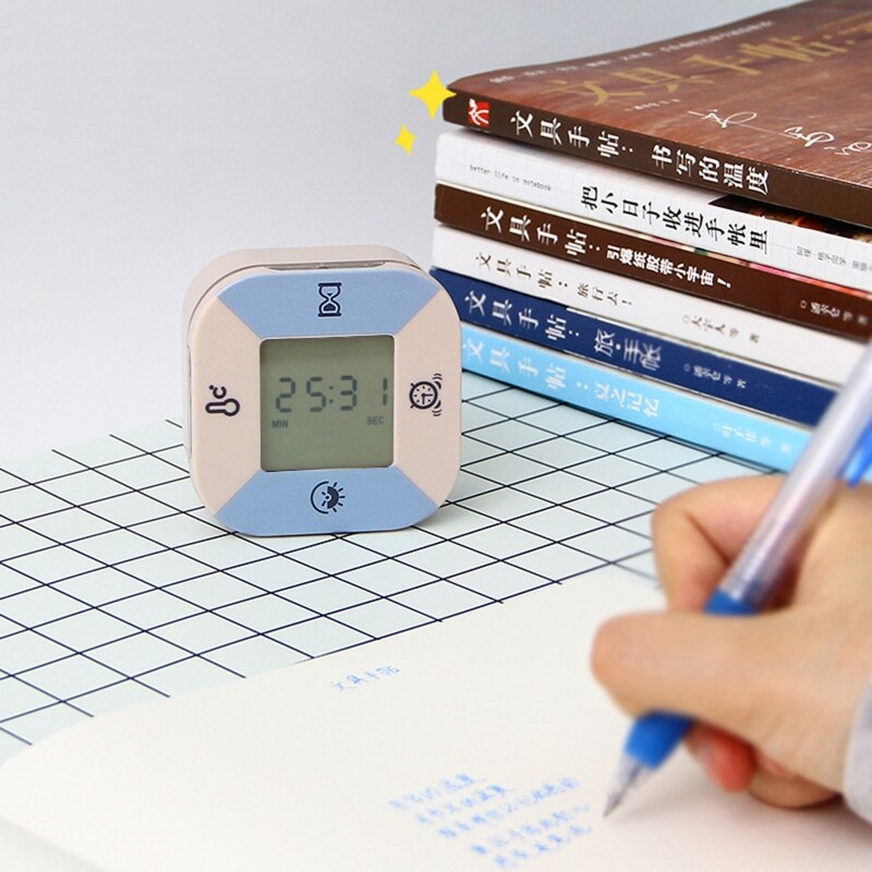 1 Pc Countdown Timer Flip Timer Time Management Tool Temperature Alarm Clock Calendar Date Digital Display Multifunction Timers