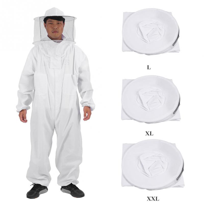 Coton apiculteurs abeille costume complet corps abeille décapant gants chapeau vêtements Jaket costume de protection apiculture équipement-L
