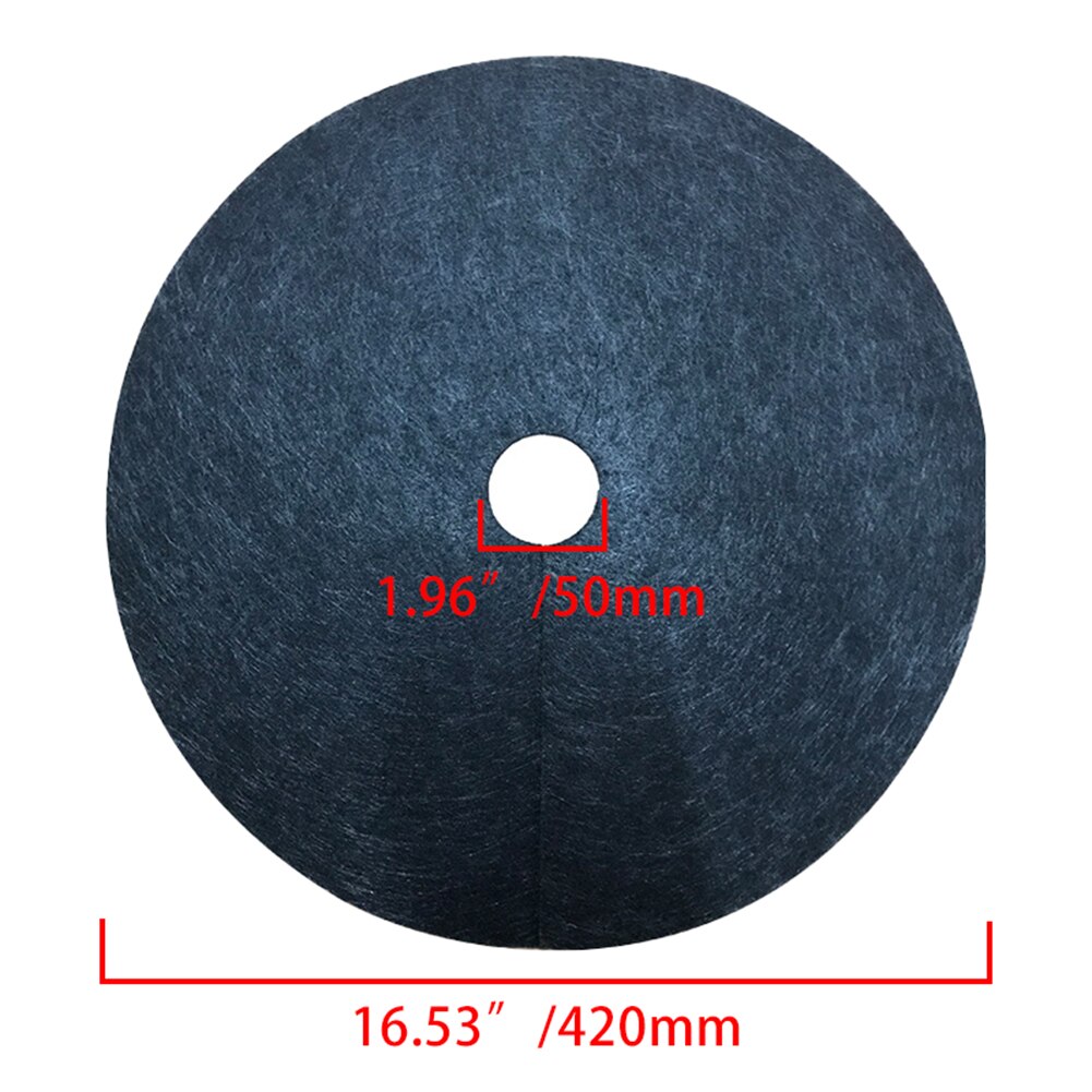12 stücke Jäzehn Tuch Abdeckt Ring Nicht-vliese Schwarz Gras Tuch für Gemüse Garten 15/27/32/42cm Durchmesser Schutz matt: 42X5cm