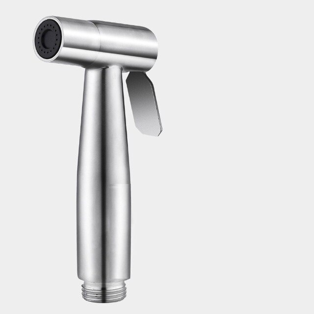 Hand-held toilet bidet sprayer kit for bathroom stainless steel hand bidet faucet manual sprayer shower head self-cleaning: 1 pieces
