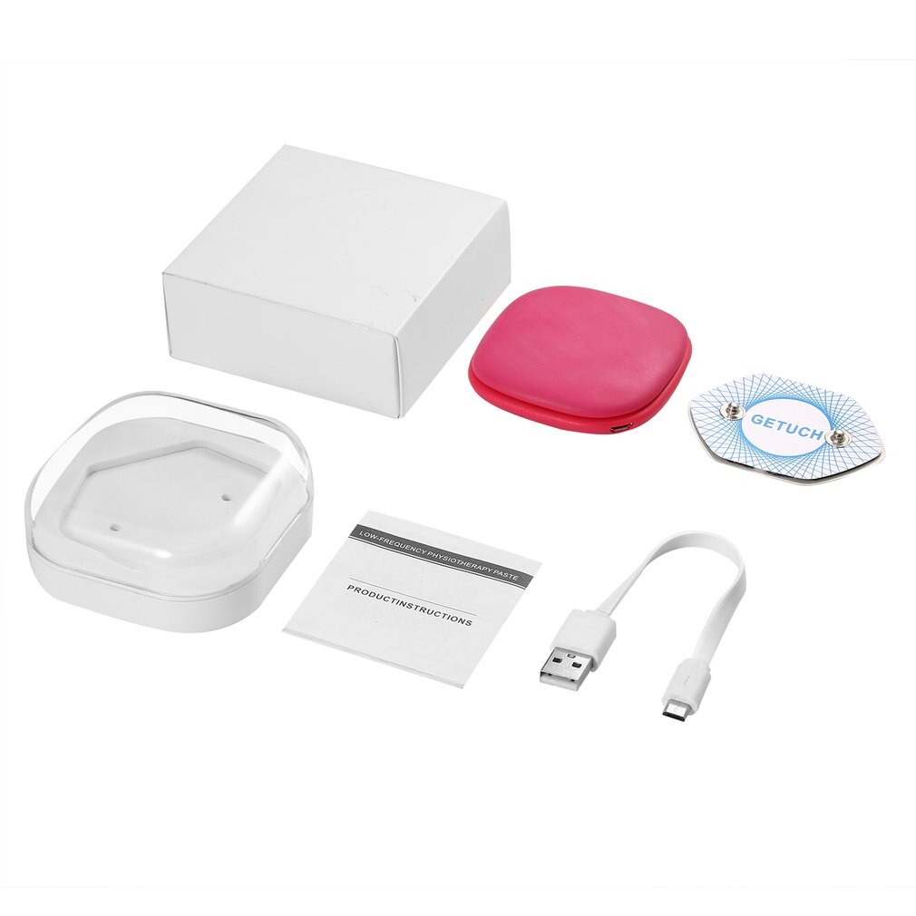 Physiotherapy Massager Mini Portable Wireless Massager 16 Massaging Modes Intelligence Massager for Full Body: Red