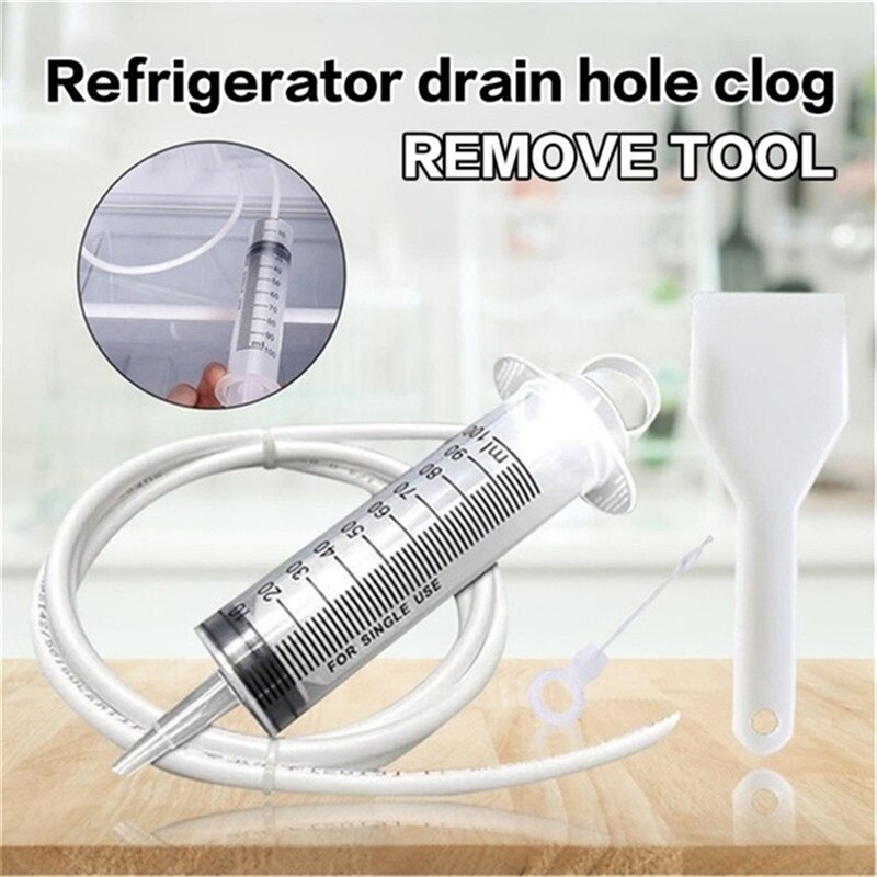 4 Pçs/set Frigorífico Frigorífico Profissional Kit Ferramenta De Limpeza do Furo de Drenagem Draga de Removedor