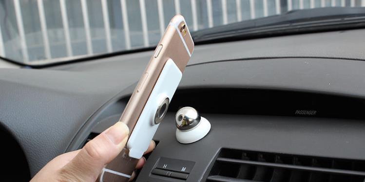 360 graden roterende magnetische multifunctionele mobiele telefoon rack Auto magneet beugel 2 kleur selectie: White
