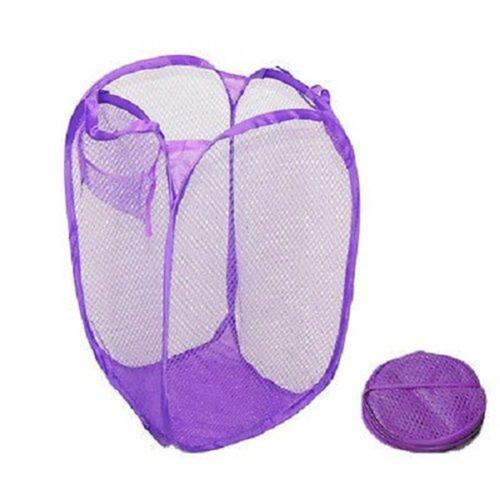 Laundry Bag Pop Up Mesh Washing Foldable Laundry Basket Bag Bin Hamper Storage