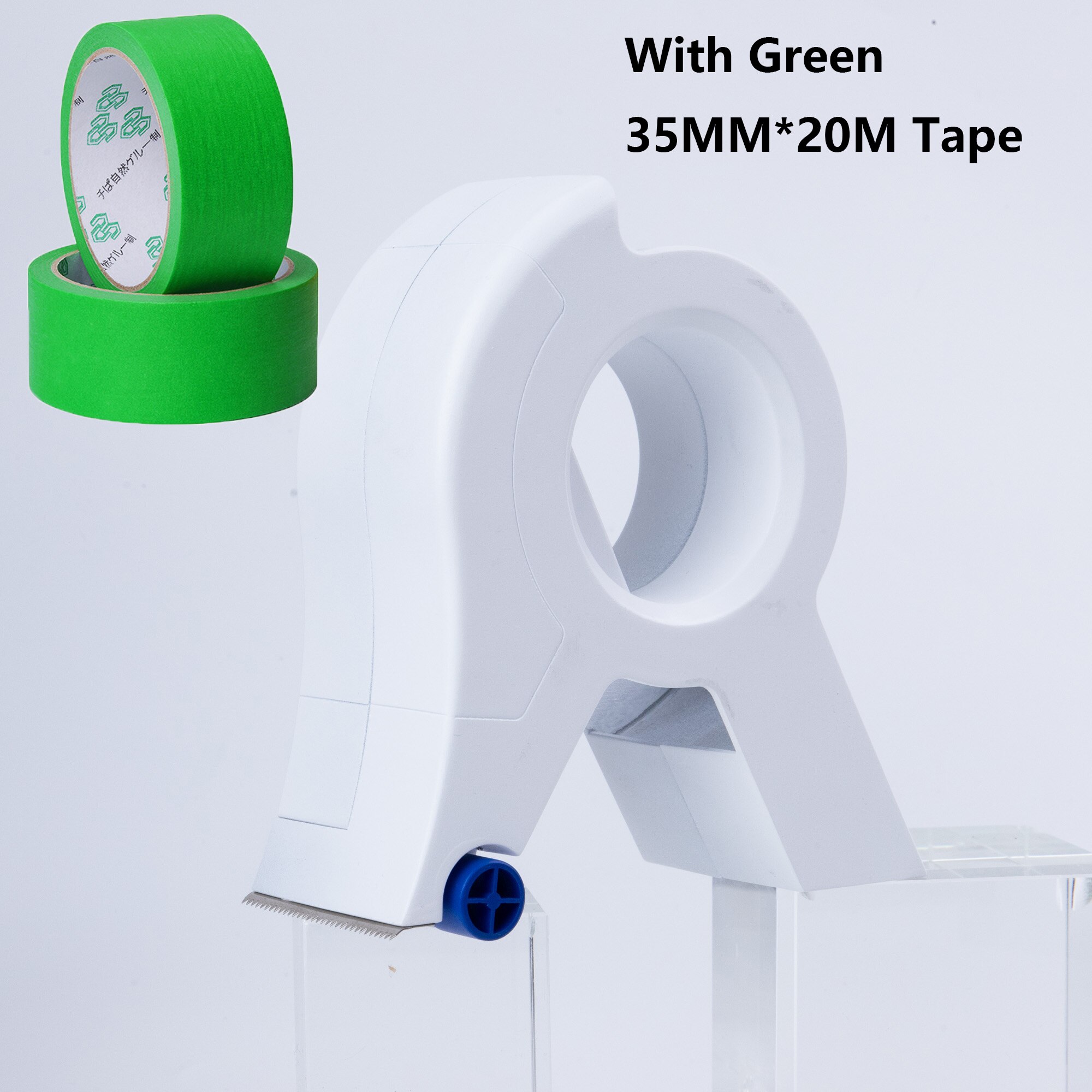 Maler malertape applikator dispenser maskine væg gulv maling emballage forseglingspakke tape værktøj passer tape 50mm bred max.: Med et grønt bånd