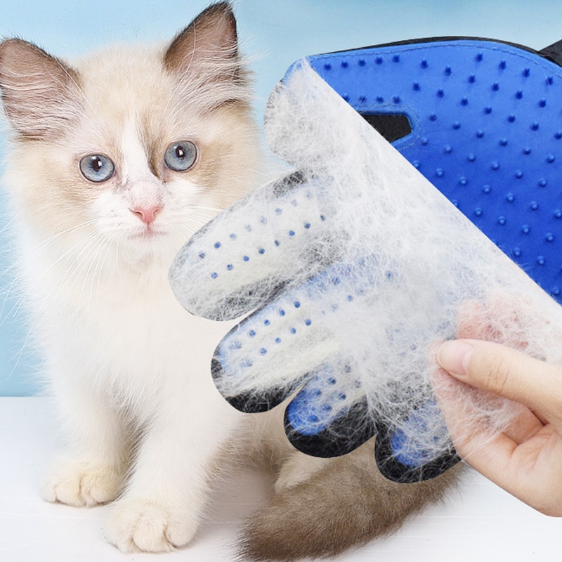Reiniging Massage Handschoen Voor Katten Wol Handschoen Pet Haar Deshedding Borstel Kam Handschoen Voor Pet Hond Kat Grooming Handschoen Voor dier