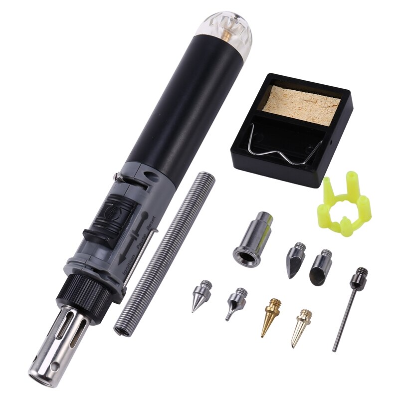 Mini Gas Soldering Iron Kit Cordless Self-Ignition Welding Torch Repair Soldering Station Tip Pyrography Wood Tool