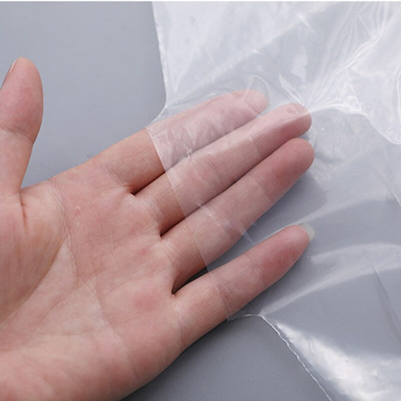 10 Stks/partij Plastic Transparante Stofkap Kledingstuk Van Kleren Opknoping Pocket Opbergtas Garderobe Opknoping Kleding