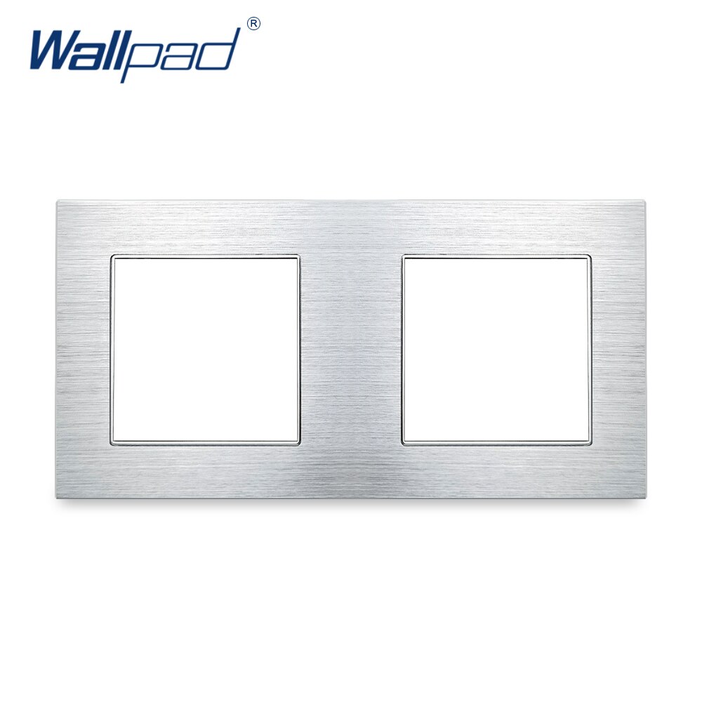 Wallpad Luxury Aluminum Alloy Panel Frame Silver Hotel Panel Vertical and Horizon Frame 1 2 3 4 5 Frames Panel Only: 2