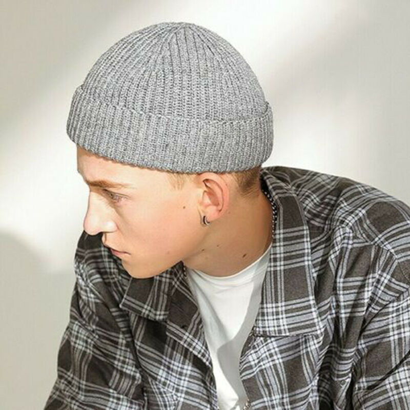 Kvinde mand vinterhuer hiphop strikhue dame & #39 ;s varm slouchy kasket hæklet ski hue hue kvindelige bløde baggy skullies huer