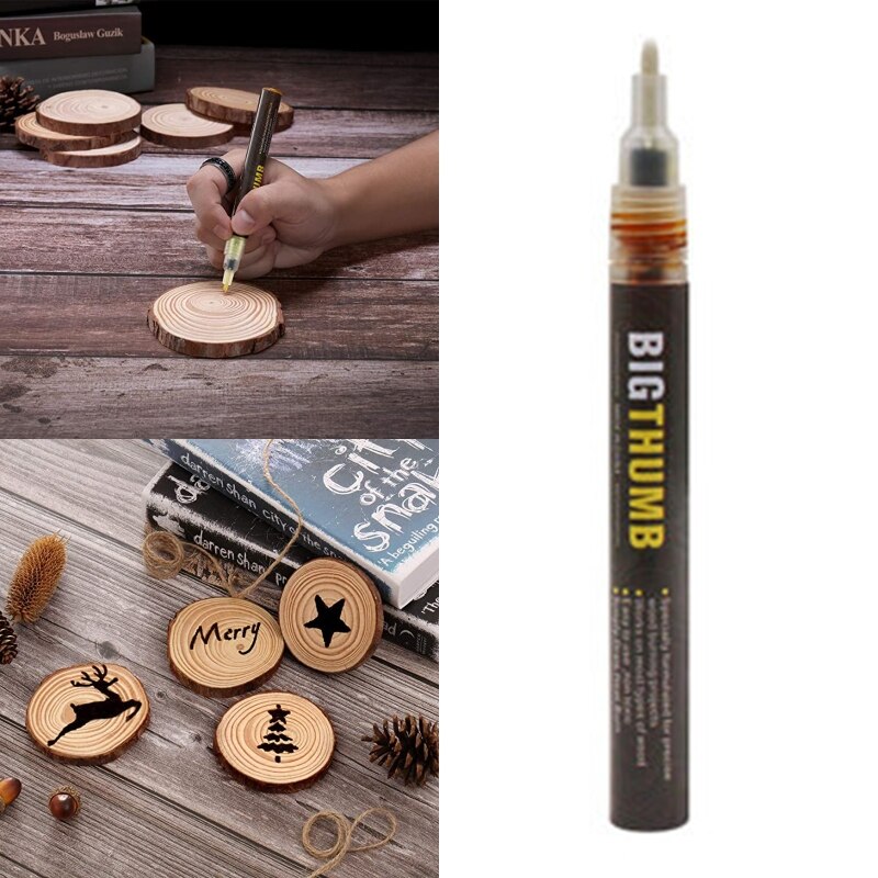 Rotulador quemador de madera, marcador quemado, rotuladores de pirograbado para proyectos de bricolaje, punta fina