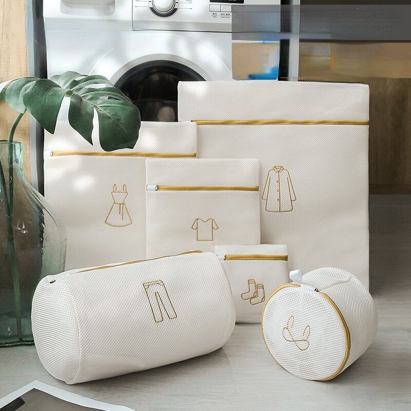 Sac à linge épais pour vêtements sales, filet de lavage, Protection des vêtements, filtre, soutien-gorge, sous-vêtements, pochette à linge avec fermeture éclair