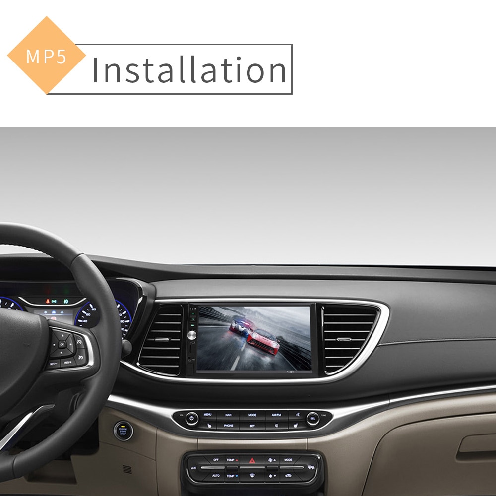 7012b autoradio 2 din algemeen 7 '' inch touchscreen autoradio video  mp5 speler ondersteuning achteruitrijcamera en stuurwiel